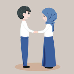 illustration of a couple, couple avatar, couple cartoon