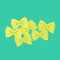 Farfalle, a few items of pasta, not boiled