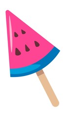 Ice cream with taste of watermelon, frozen dessert