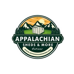 small house logo on the mountain