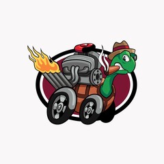 cartoon turtle design vector illustration