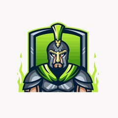 cartoon spartan design vector