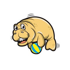 hippopotamus vector illustration