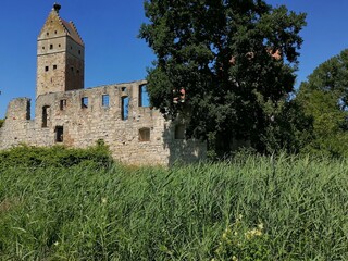 Fototapeta na wymiar Old knight's castle in the countryside