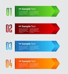 modern text box template, infographics banner 
