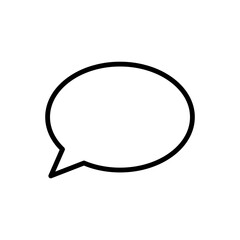 Fototapeta premium Speech bubble, communication icon