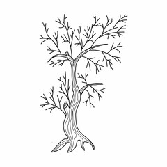 Naklejka premium dry old tree