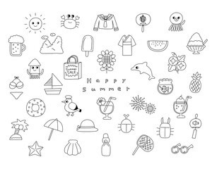 夏のアイコンセット