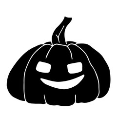 pumpkin for halloween, vector doodle Halloween icon. Halloween pumpkin logo with a face