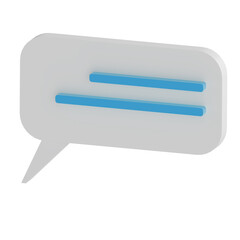  Dialog, chat speech bubble.  3D speech bubble talking box