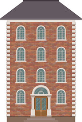 Fototapeta na wymiar House building vector illustration isolated on white background