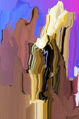this is a multi color illustration art with new texture