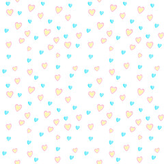 Seamless pattern watercolor cute childish