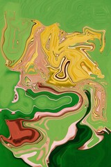 creative art painting of simple colors