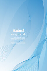 Modern cover design. Blue abstract pattern lines, waves. Vector layout for business background, certificate, brochure template