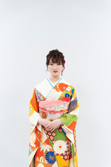 着物を着た女性