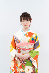 着物を着た女性