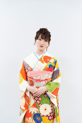 着物を着た女性