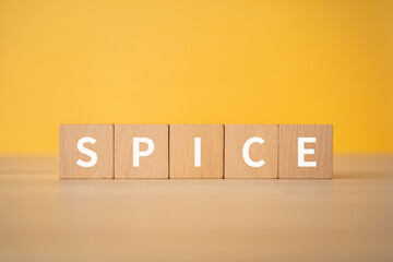 スパイスのイメージ｜「SPICE」と書かれたブロック
