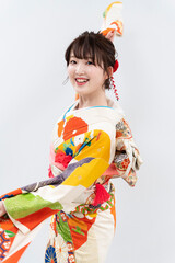 Fototapeta premium 着物を着た女性