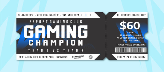 Obraz premium Esport Gaming Tickets
