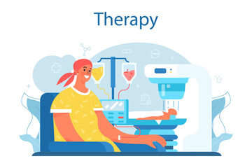 Professional oncologist. Cancer disease modern diagnostic and treatment