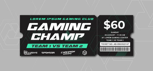 Esport Gaming Tickets © partikusi