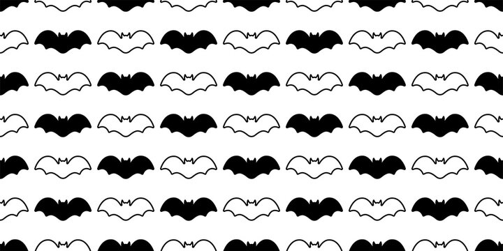bat seamless pattern Halloween vector dracula Vampire ghost doodle gift wrap paper cartoon illustration icon design