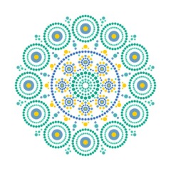 Mandala rangoli ethnic pattern