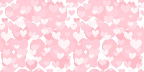 Seamless hearts texture - heart shape vector