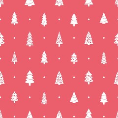 Obraz premium Christmas tree seamless texture