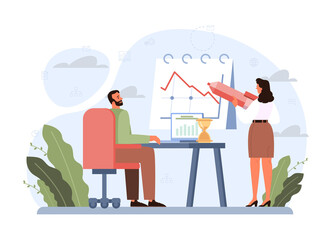 Time concept. Time flow, hour glass, watch or timer measuring