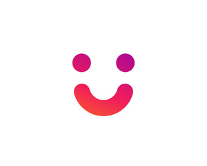 Fototapeta na wymiar Letter U with smile logo icon design template elements