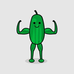 Cucumber with strong muscle