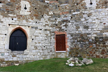 Naklejka premium Preserved stone walls of an ancient fortress