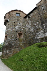 Fototapeta na wymiar Preserved stone walls of an ancient fortress