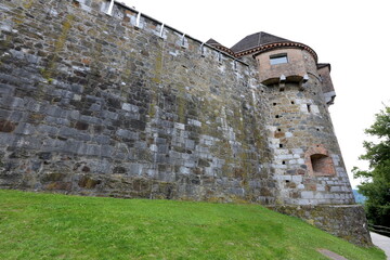 Preserved stone walls of an ancient fortress