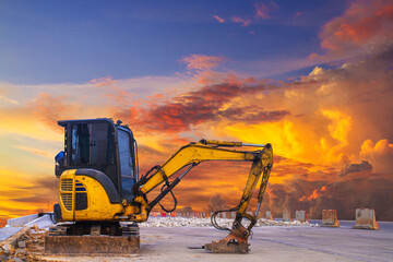excavator at work