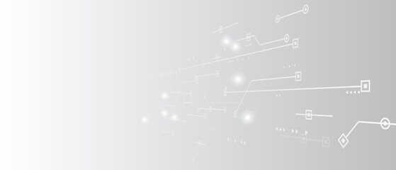 Obraz premium Modern Abstract Technology Background Design Vector Illustration