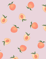seamless background with fruits