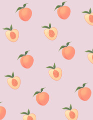 seamless background with fruits