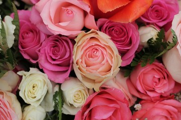 bouquet of pink roses