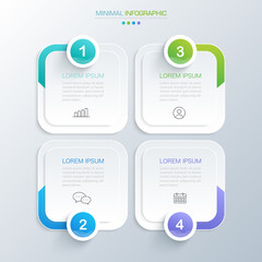 Business infographic template  with icon ,vector design illustration
