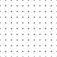Square seamless background pattern from black fire symbols. The pattern is evenly filled. Vector illustration on white background