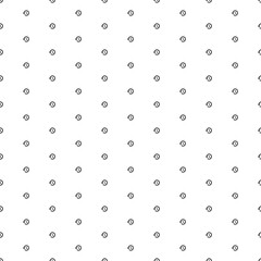 Square seamless background pattern from geometric shapes. The pattern is evenly filled with small black time back symbols. Vector illustration on white background
