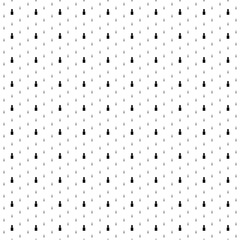 Square seamless background pattern from geometric shapes are different sizes and opacity. The pattern is evenly filled with small black nail polish symbols. Vector illustration on white background