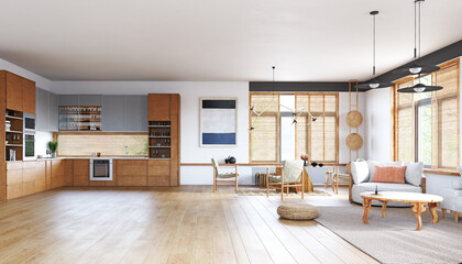 modern living room interior.