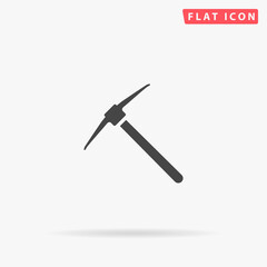Pickaxe flat vector icon