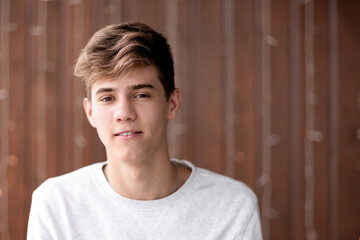 Portrait of smiling young man