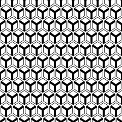 Repeated cubes background. Diamonds wallpaper. Seamless surface pattern. Rhombuses. backdrop. Cubic motif. Lozenges digital paper. Dices for web designing. Ethnic textile print.